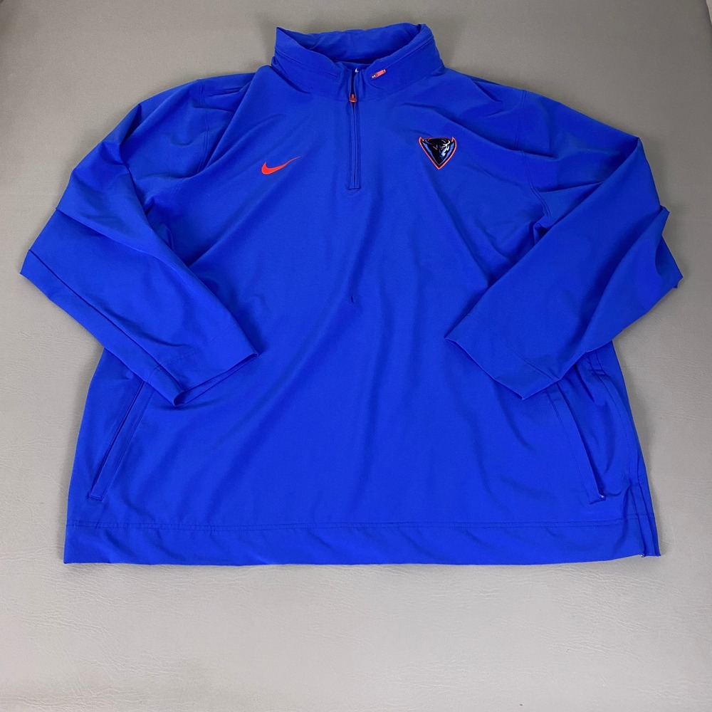 Depaul Blue Demons Pullover Jacket Mens 3XL Blue Nike Oklahoma City Blue 1/4 Zip